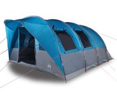 vidaXL Tienda de campaña túnel para 5 personas impermeable azul