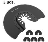 5/6Pcs Oscillating Saw Blades 3-1/2inch Semicircular Saw Blade Bimetal Multitool Blades Flush Cut Oscillating Saw Blades Cutting