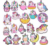 20pcs Cute Animals Unicorns Boys Girls Shoe Charms Horse Garden Shoe Accessories Decorations for Kids Birthday Gift