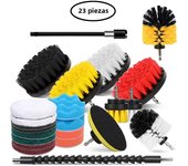 UNTIOR Electric Drill Brush Attachment Set Power Scrubber Brush Car Polisher Kitchen Bathroom Cleaning Tool Car Detailig Brushes