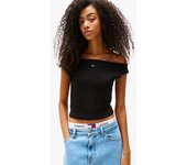 TOMMY HILFIGER DW0DW20234 Camisetas Manga corta Mujer Negro