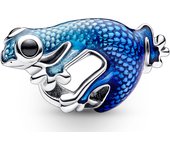 Pandora Charm en plata de ley Geco Azul Metalizado 792701C01 , para Mujer