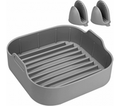 Bandeja + Manoplas Silicona para Air Fryer Silex
