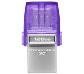 Kingston Technology Datatraveler Microduo 3c Unidad Flash Usb 128 Gb Usb Type-a / Usb Type-c 3.2 Gen 1 (3.1 Gen 1) Acero Inoxida