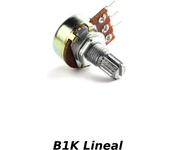 Potenciómetro B1K Lineal 1k OHM K - Ideal para Sustituir Potenciómetros Antiguos
