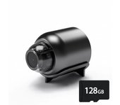 Cámara de seguridad inalámbrica para interiores alimentación USB 1080P con batería de respaldo  detección de movimiento visión nocturna cámara de vigilancia WiFi para el hogar