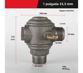 3 Port Copper Male Thread Check Valve Connector For Air Compressor For Tube Connecting Air Pressure Tank Compressor Piston Pump