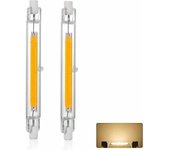 Lámpara LED R7S 118 mm 220 V 20 W regulable, blanco cálido 3000 K 2000 lm, lineal, reemplaza lámpara halógena J118 300 W (FMY)