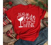 Maycaur Women Wine Glass Christmas Hats Black T Shirt Christmas Xmas Gifts Cartoon Top Tshirt Harajuku Fashion New Year T-shirt