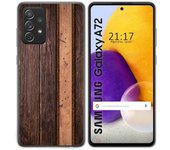 Tumundosmartphone Funda Gel Tpu para Samsung Galaxy A72 diseño Madera 05 Dibujos