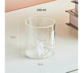 Small Transparent Glass Coffee Cup Mountain Glass Whisky Heat Resistant Tea Drink Milk Juice Cup Cups Drinking Glasses