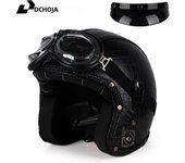 DOT Approved Vintage Motorcycle Helmet 3/4 Open Helmet Scooter Capacetes Motorcycle Equipment