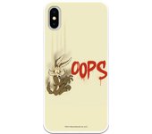 Funda original compatible con iPhone X o XS con un diseño de Coyote Oops