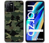 Tumundosmartphone Funda Silicona Realme Narzo 50A Prime Camuflaje Personalizada
