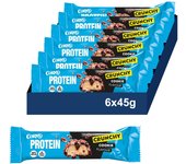 CORNY Protein Crunchy Barritas 30% Proteínas de Cookies. Sin Azúcares Añadidos. Pack 6x45gr