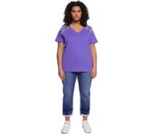 Fiorella Rubino - Camiseta con borde de hoja