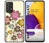 Tumundosmartphone Funda Gel Tpu para Samsung Galaxy A72 diseño Primavera En Flor Dibujos