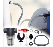 SOMY Colector de Agua de Lluvia para Conductos Circulares con Manguera Flexible, Set Colector de Agua de Lluvia, Conexión de PVC, Colector de Agua para Bajante de Canalón (Kit B-110mm) Conexión y otros accesorios para depósito de recuperación de agua