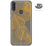 Tumundosmartphone Funda Gel Transparente para Samsung Galaxy A11 / M11 diseño Hojas Dibujos