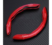 Universal Upgrade Non-Slip Carbon Fiber Car Steering Wheel Cover For Renault Megane 2 3 4 Twingo Clio Talisman Captur Trafic RS