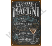 Metal Sign Vintage Tin Signs Retro Decorations Gin & Tonic Cocktail Plate Decorative Poster Plaque Bar Kitchen Home Wall Decor