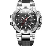 LIGE Waterproof Watch Men Silicone Sport Military Watch For Men Fashion Automatic Date Men's Quartz Wristwatches Reloj Hombre
