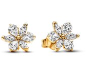 Pandora Brillante​Pendientes de botón con un recubrimiento en oro de 14k Herbario 262633C01 , para Mujer