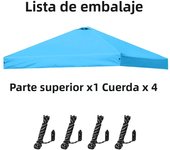 10x10 pop-up canopy tent top replacement with roof cover with ventilation waterproof outdoor garden terrace pavilion sunshade