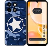 Tumundosmartphone Funda Silicona para Zte Blade A35 / A55 diseño Camuflaje 03 Dibujos