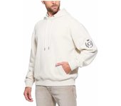 Sudadera Guess Chenille beige claro con capucha para hombre