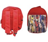 MERCHANDMANIA PACK MOCHILA ROJA Y ESTUCHE Sentai Daishikkaku rangers escuadron serie anime school material