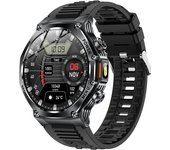 Reloj inteligente Bluetooth, llamadas, deportes, HD, resistente al agua, frecuencia cardíaca, linterna, batería grande mAh