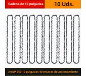 10 Inch 3/8"LP Electric Saw 40 Drive Links Chainsaw Chains Logging Saw Blade Pruning Chain Saw Chain Accessories Wood Cutting