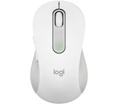 Mouse raton logitech m650 grande optico wireless inalambrico blanco crudo