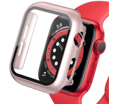 Tempered Glass+cover For Apple Watch Accessories 45mm 41mm 44mm 40mm 42mm Screen Protector Apple watch Case serie 9 4 5 6 SE 7 8