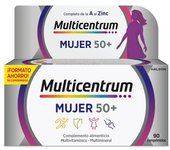 Mujer 50+ Multicentrum Vitaminas Minerales 90 Comprimidos - Mantenimiento Huesos y Piel