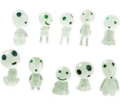 Conjunto de 10 estatuas de jardín de hadas luminosas - Decoración de jardín al aire libre y micropaisaje