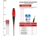 3PCS Composite Nano Luminous Float Body Foot+3PCS Tubes+1 Bag Hooks+1 Float Rest No Tail No CR425 Battery Fishing Tackle Tools
