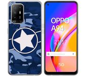 Tumundosmartphone Funda Gel Tpu para Oppo A94 5G diseño Camuflaje 03 Dibujos