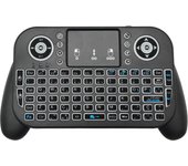 V8 2.4G Mini Wireless Keyboard 7 Color Backlit Spanish Portuguese Bluetooth Air Mouse Remote Control Touchpad for Android TV Box