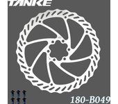TANKE Bike Disc Brake 140 160 180 203 Rotors With Bolts Hydraulic Brake Road Mountain Bicycle MTB Oil Slick Rotor Bicycle Parts