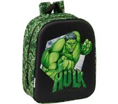 MOCHILA GUARDERIA 3D HULK 3D