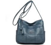 2024 Multi Pocket Women's Shoulder Bag Design Brand Leather Winter Style Men's Handbag Sac a Main