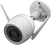 Ezviz H3C Cámara de vigilancia exterior Video H.265 Resolución video 1080p Visión nocturna por infrarrojos (30m) Detección de personas con tecnología IA Resistente al exterior IP67 Captura de sonido Funciona con Asistente de Google y Alexa de Amazon