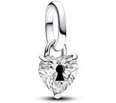 Pandora Charm Mini Colgante en plata de ley Cerradura Corazón 793086C01 , para Mujer