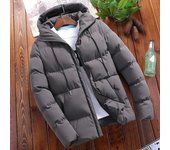 Parkas de moda para Hombre, abrigo informal cálido con capucha, chaqueta acolchada gruesa, prendas vestir negocios, Invierno
