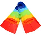 Aletas de silicona para hombres y mujeres, estilo libre, braza, aletas cortas de silicona para adultos y niños, aletas de entrenamiento de buceo ligero y natación.