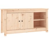 vidaXL Mueble de TV de madera maciza de pino 103x36,5x52 cm, Mueble de Salon, Mueble TV, Mueble TV salon, Mesa de TV, Mueble tele