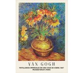 Van Gogh Sunflowers Oil Print - Impressionist Floral Wall Art Canvas Poster for Home Decor