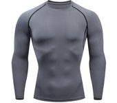 Men's Workout Compression Shirt Turtleneck Long Sleeve Rash Guard Gym Base Layer Athletic Undershirt Gear Sports Shirt